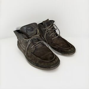 UGG Bayne Chukka Ankle Boots Mens US 11.5 1006144 Leather Gray Vibram Sole